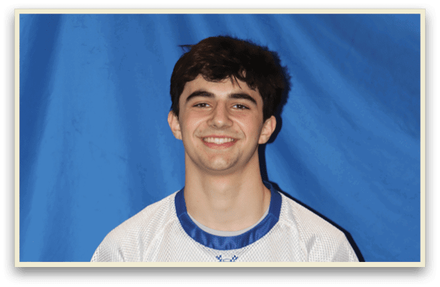 A young man wearing a blue and white jersey with the number 23 on the back. AI generated content