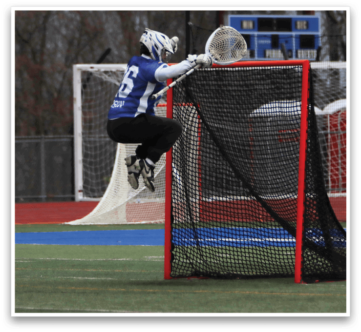 A person is jumping in the air to hit a ball. AI generated content