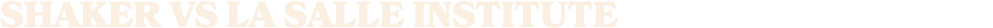 shaker vs la salle institute