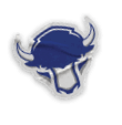 A collection of stickers featuring a bison, a football, a hockey stick, a baseball glove, a basketball, and a soccer ball. AI generated content