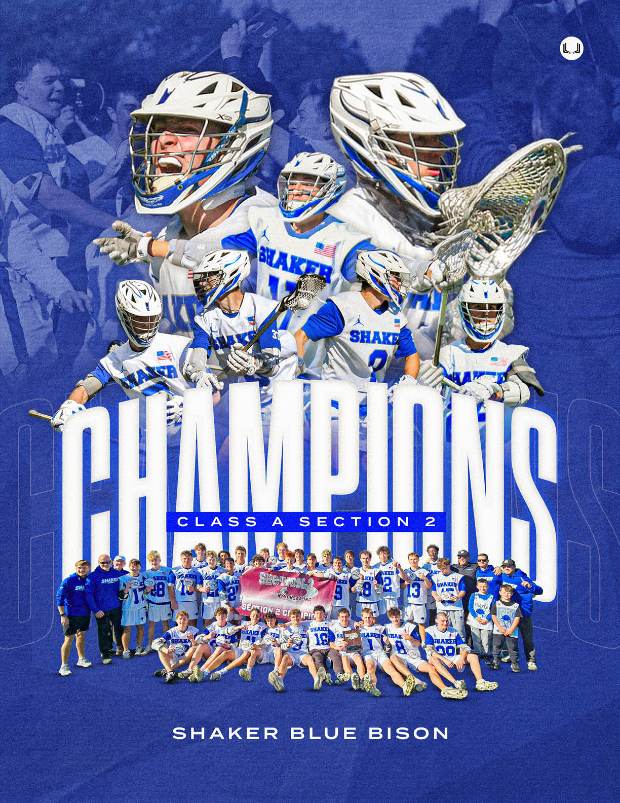 A group of people in blue and white uniforms. Description generated by AI