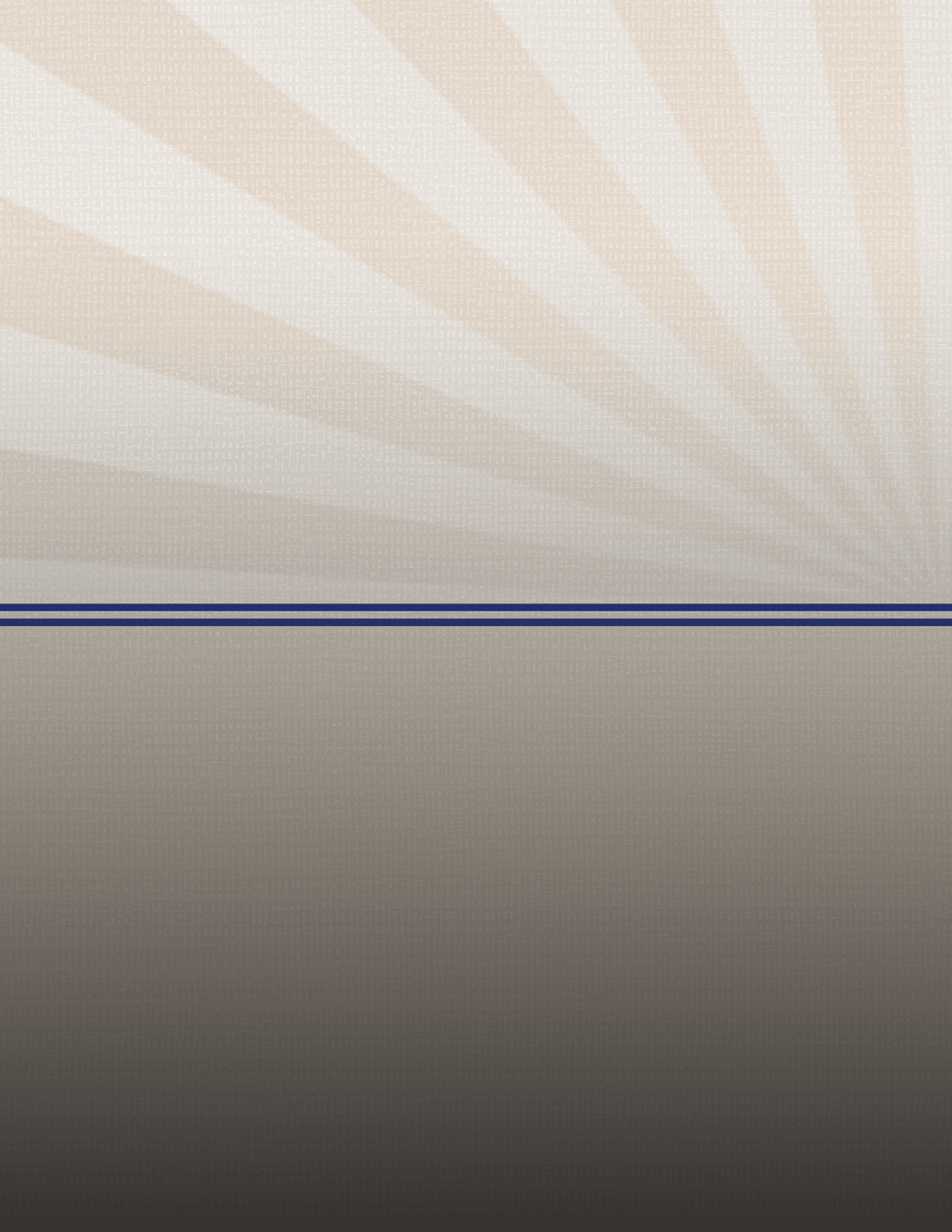 A textured background with beige and white sunburst rays at the top and a gradient from light to dark gray at the bottom separated by two thin horizontal navy blue lines. Description generated by AI