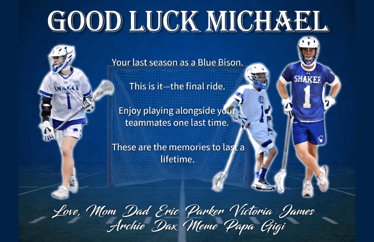 A white piece of paper with blue stripes on it. AI generated content