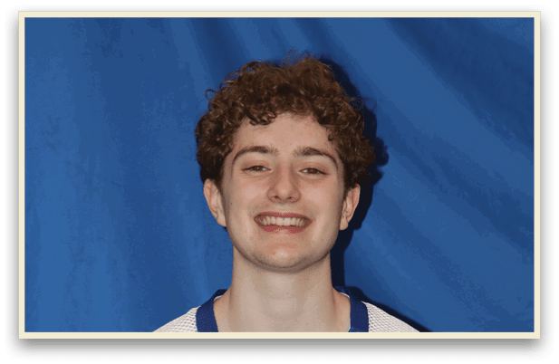 A young man wearing a blue and white jersey with the number 10 on it. AI generated content