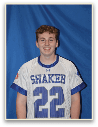 A young man wearing a blue and white jersey with the number 22 on it. AI generated content