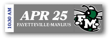 10:30 AM,apr 25 fayetteville manliu