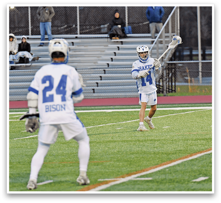 Two men playing baseball on a field. One of them is holding a bat and getting ready to hit the ball. AI generated content