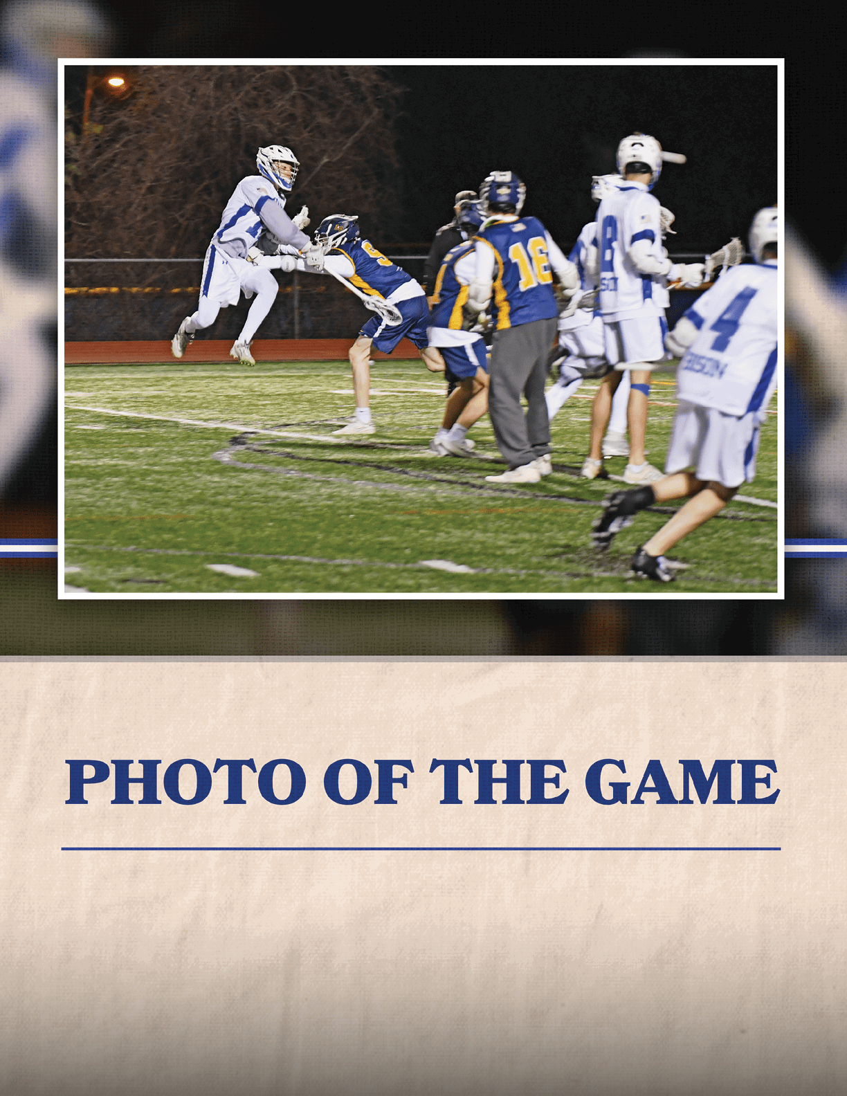 A group of people playing a game of lacrosse. AI generated content