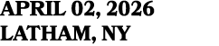 april 02, 2026 latham, NY