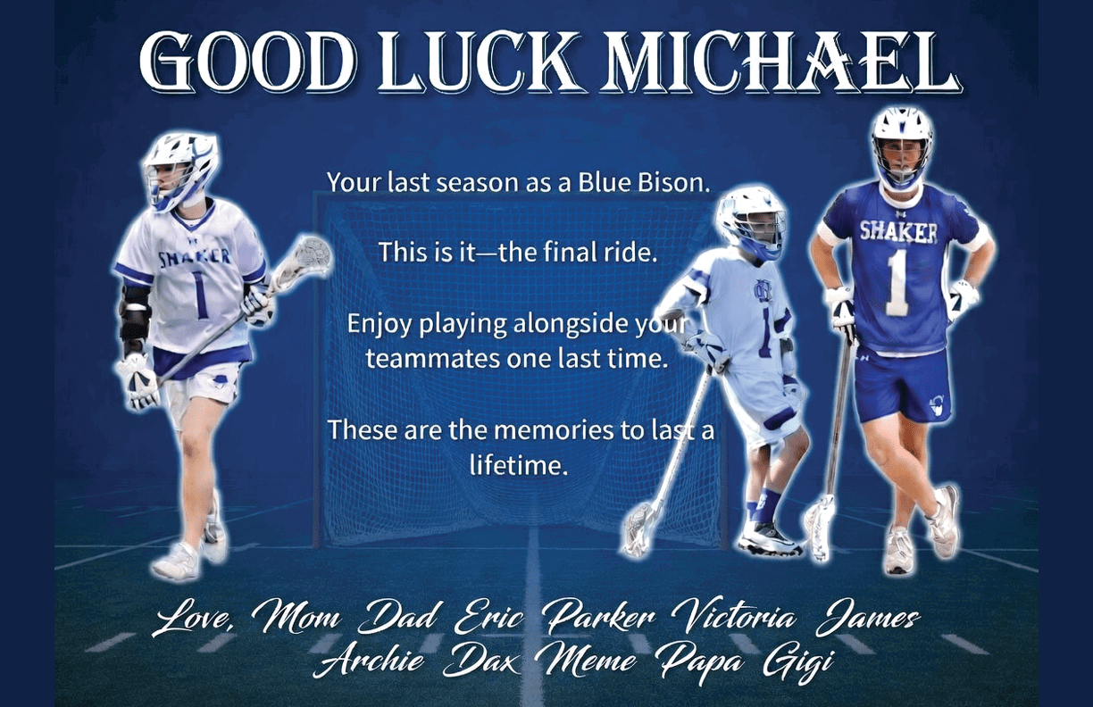 A white piece of paper with blue stripes on it. AI generated content