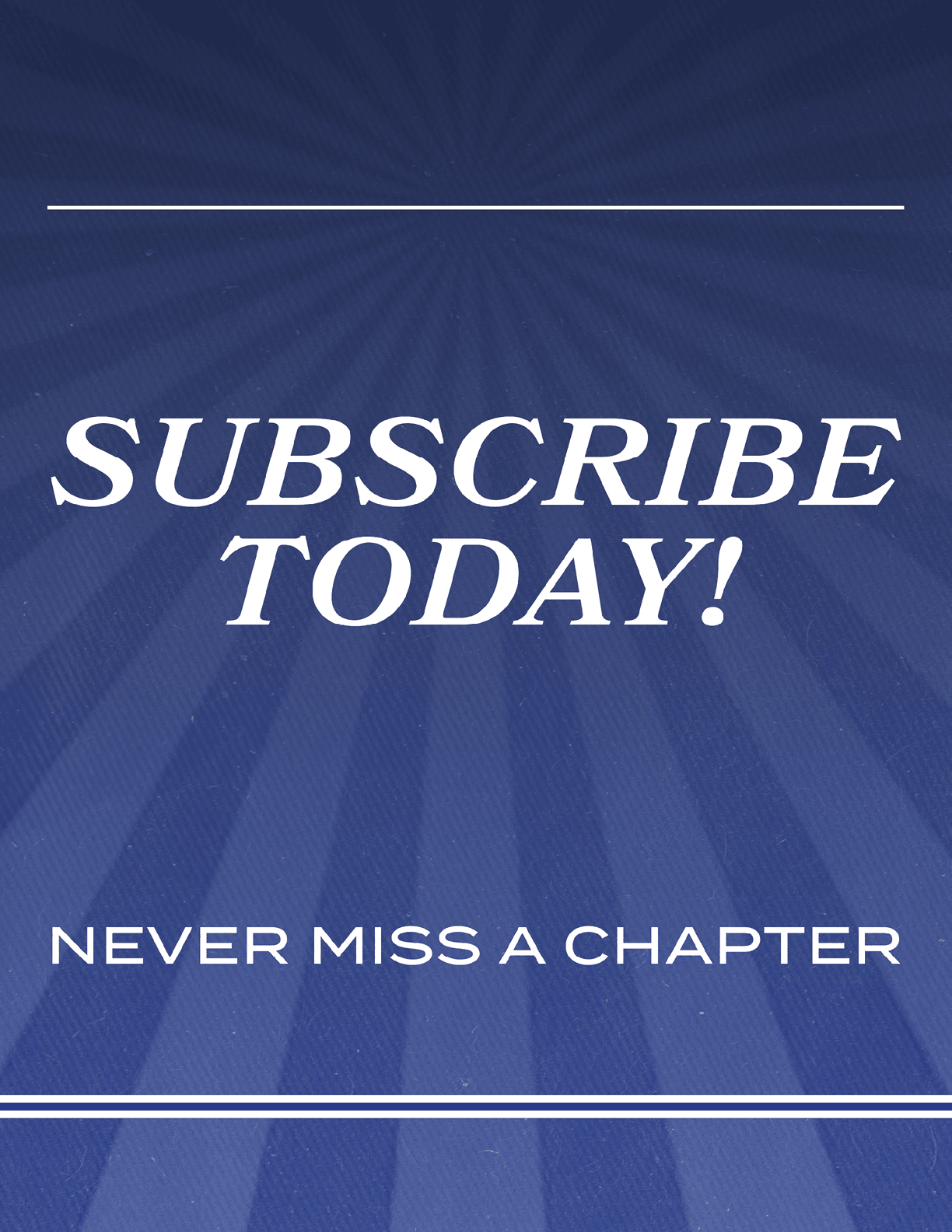 A sign that says “Subscribe Today!" with a blue background. AI generated content