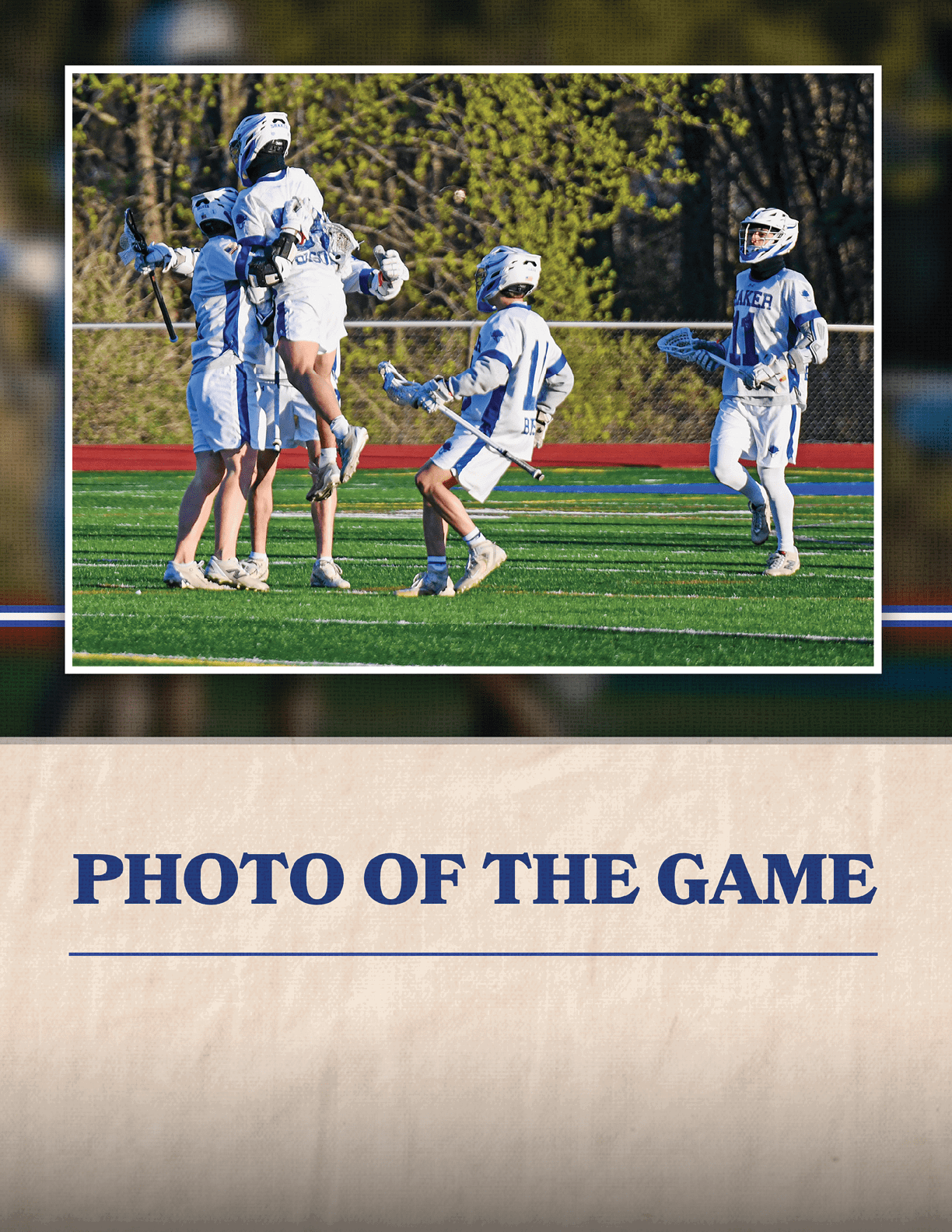A group of people playing a game of lacrosse on a field. AI generated content