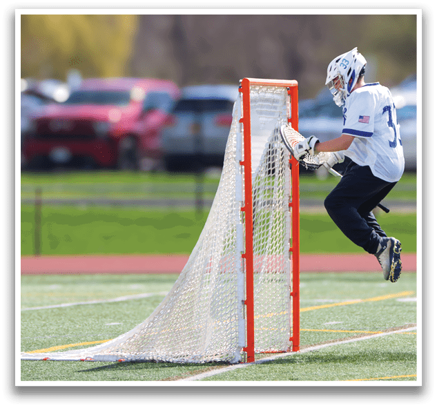 A man wearing a white jersey is jumping in the air to catch a ball. AI generated content
