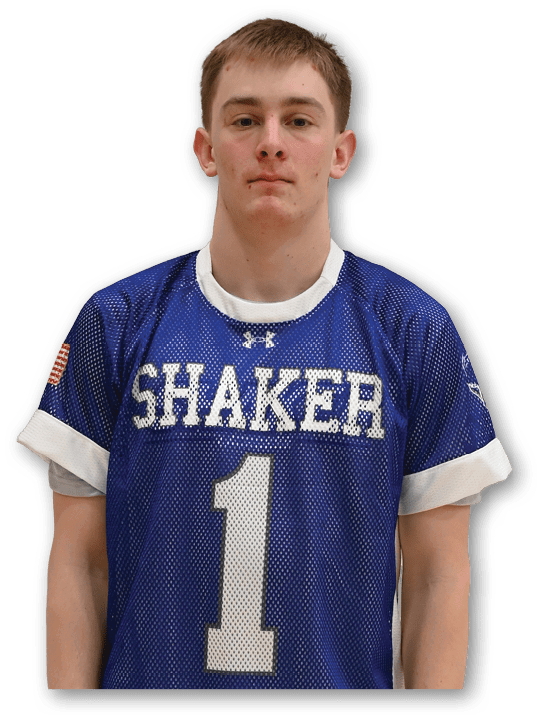 A young man wearing a blue and white jersey with the number 1 on it. AI generated content