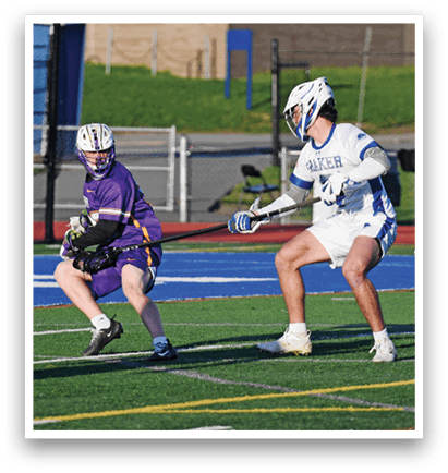 Two men playing baseball, one holding a bat and the other holding a glove. AI generated content