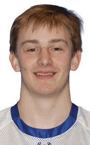 A young man wearing a blue and white jersey with the number 1 on it. Description generated by AI