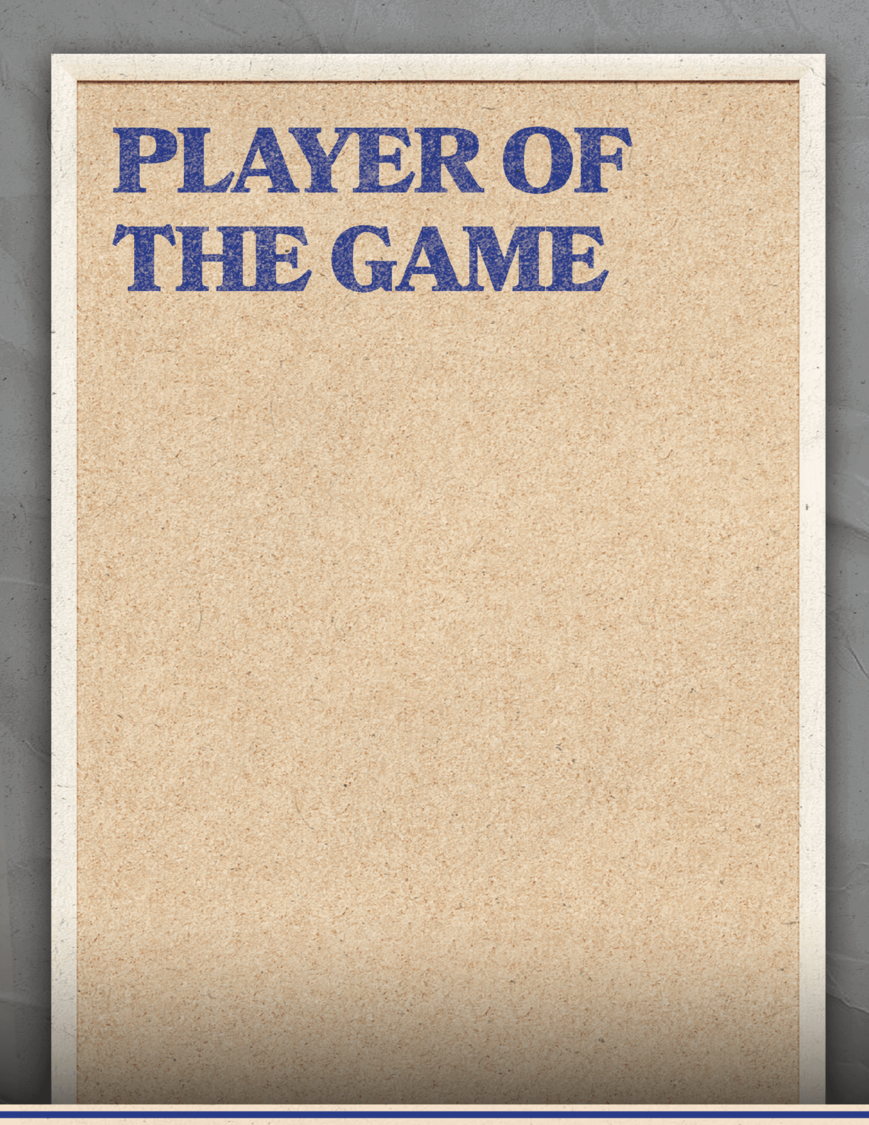 A tan piece of paper with blue writing. Description generated by AI