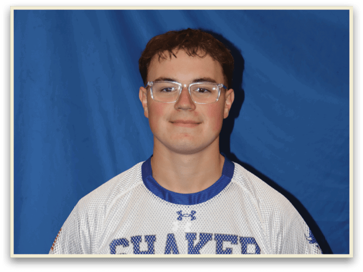 A young man wearing a blue and white jersey with the number 13 on it. AI generated content