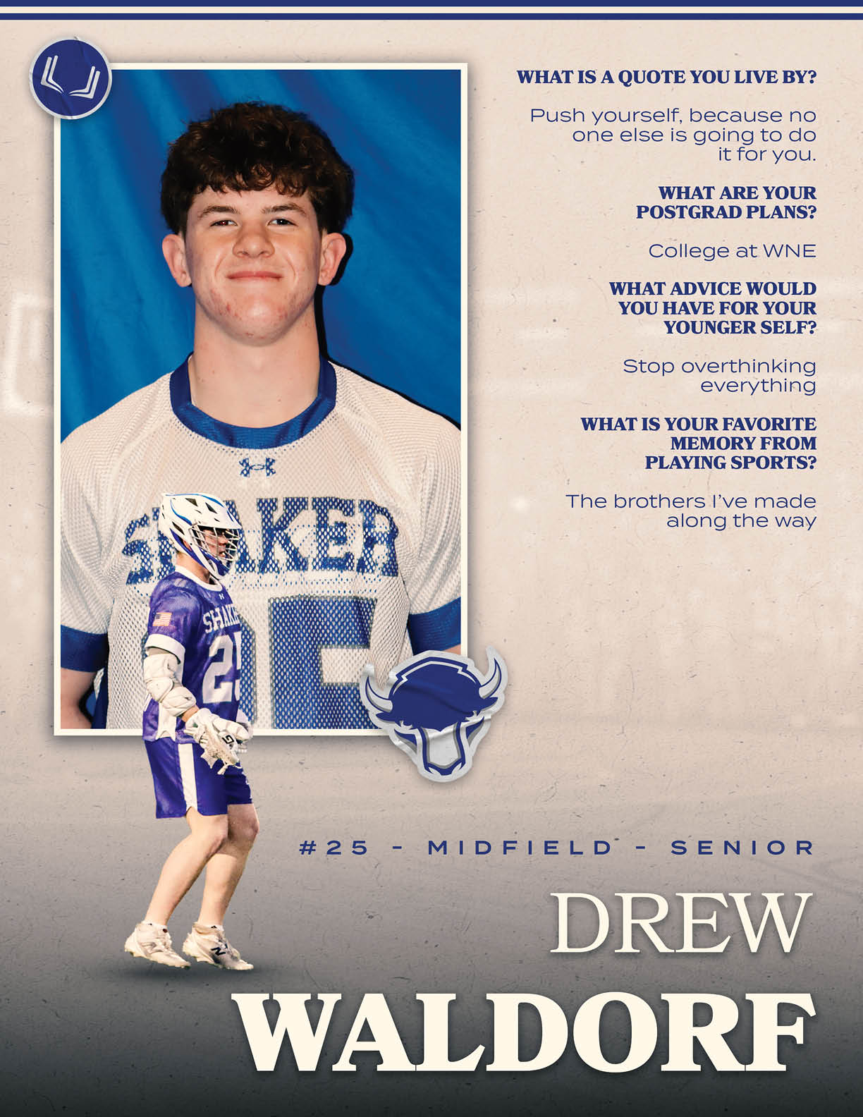 A man wearing a jersey with the number 25 on it. Description generated by AI