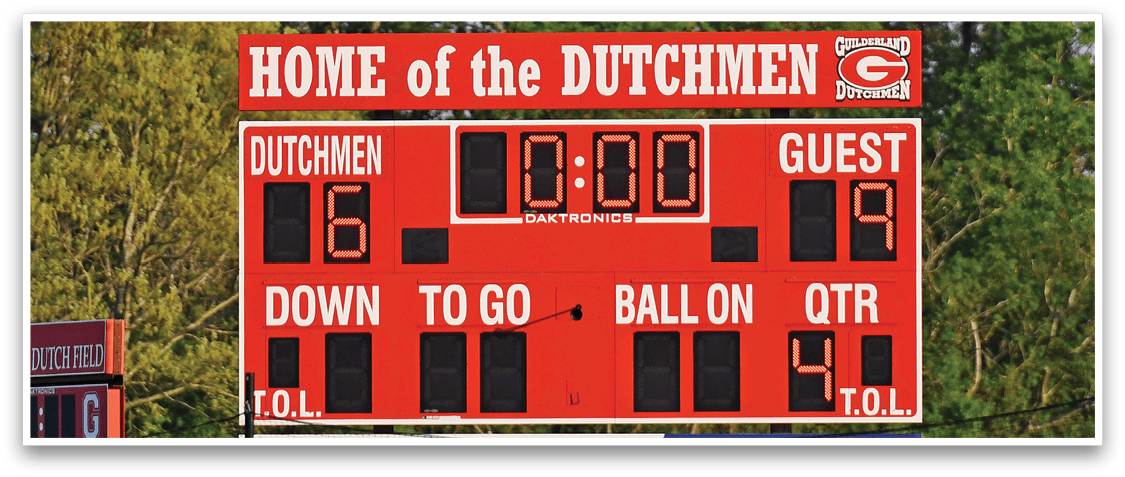 A scoreboard with the number 9 on it. Description generated by AI
