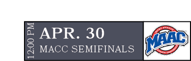 MACC SEMIFINALS,APR. 30,12:00 P