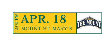MOUNT ST. MARY’S,APR. 18,12:00 P