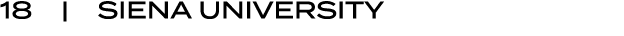 18 | Siena university