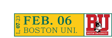 BOSTON UNI.,FEB. 06,L, 07 2