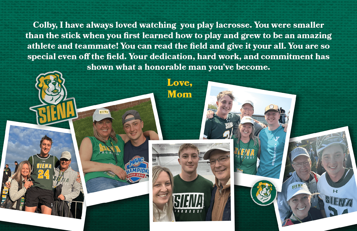 Love, Mom ,Colby, I have always loved watching you play lacrosse. You were smaller than the stick when you first lear...
