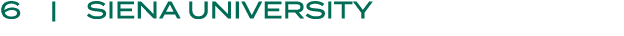 6 | Siena university