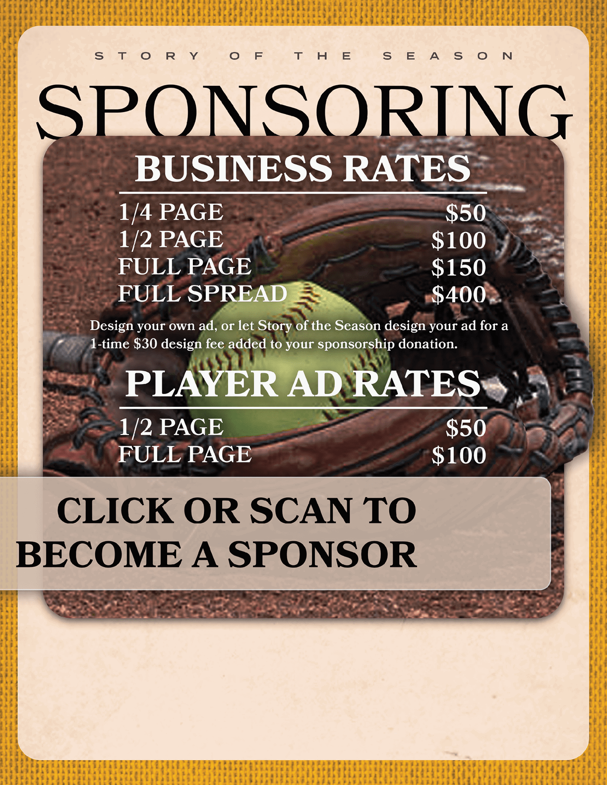 A baseball glove is shown with a price tag of $100. AI generated content