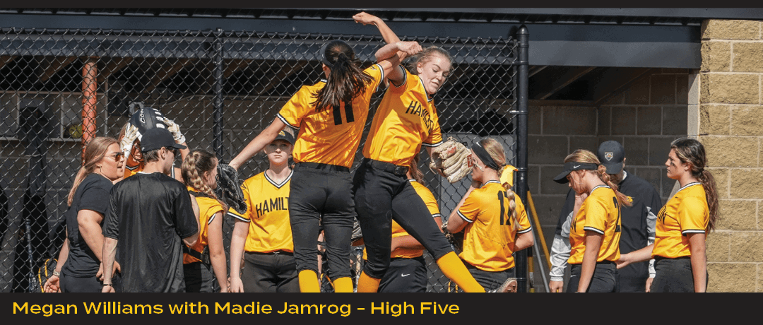 Megan Williams with Madie Jamrog High Fiv