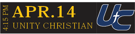 UNITY CHRISTIAN,APR.14,4:15 P