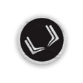 A yellow and black logo for the Hawkeyes. Description generated by AI