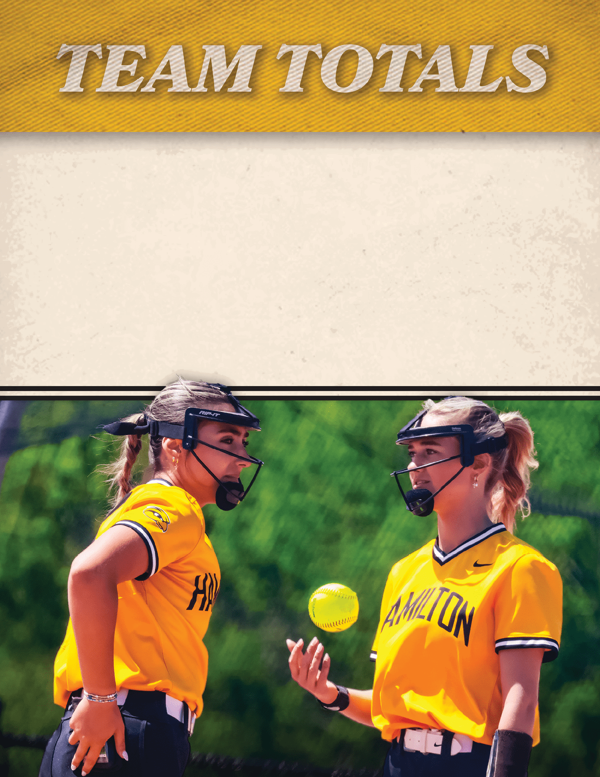 Two girls wearing yellow shirts and black pants. Description generated by AI