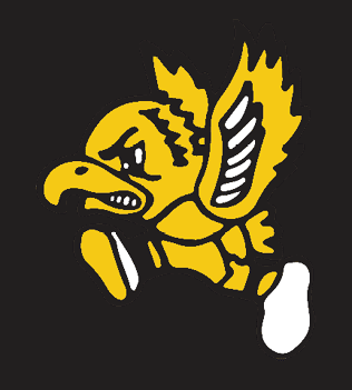 A bird with a yellow body and black wings is shown in a close-up. AI generated content