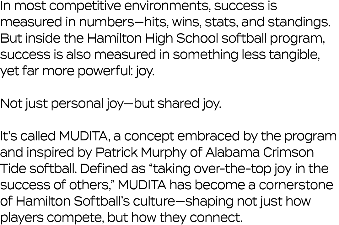 In most competitive environments, success is measured in numbers—hits, wins, stats, and standings. But inside the Ham...