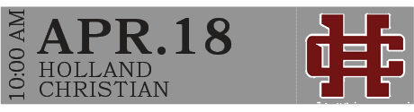 HOLLAND CHRISTIAN,APR.18,10:00 A