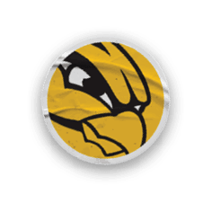 A collection of stickers, including a bird, a football player, and a baseball player, are displayed. AI generated content