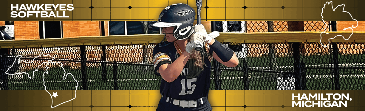 A woman in a black and yellow softball uniform is swinging a bat. AI generated content
