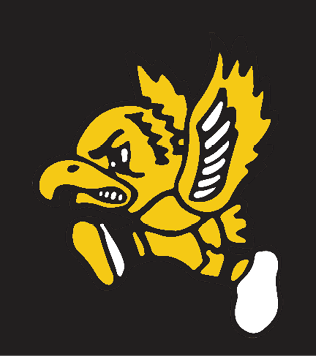 A bird with a yellow body and black wings is shown in a close-up. AI generated content