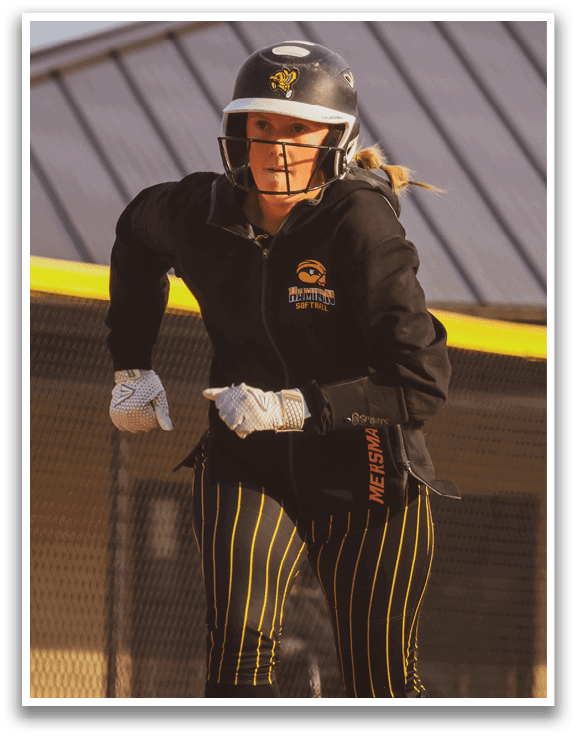 A woman wearing a black helmet and a black and yellow jacket. Description generated by AI