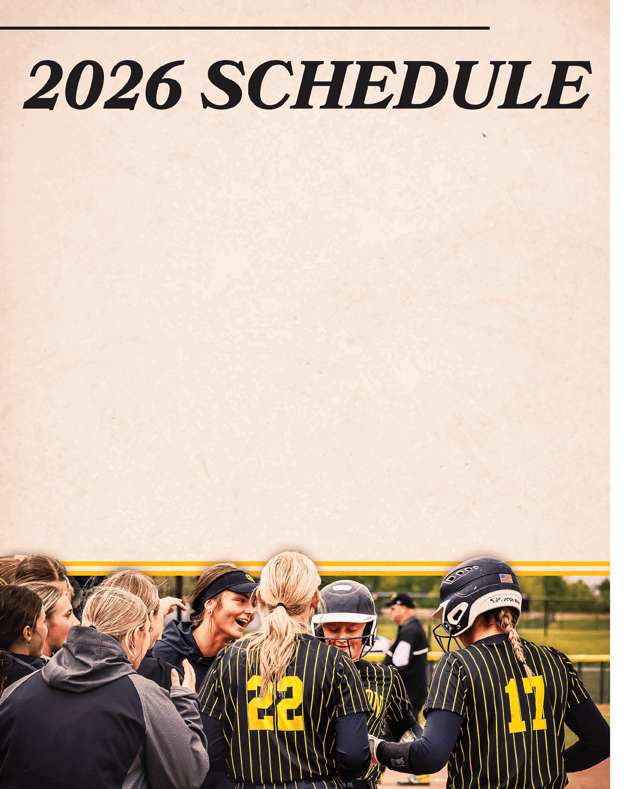 A group of girls wearing black and yellow jerseys. Description generated by AI