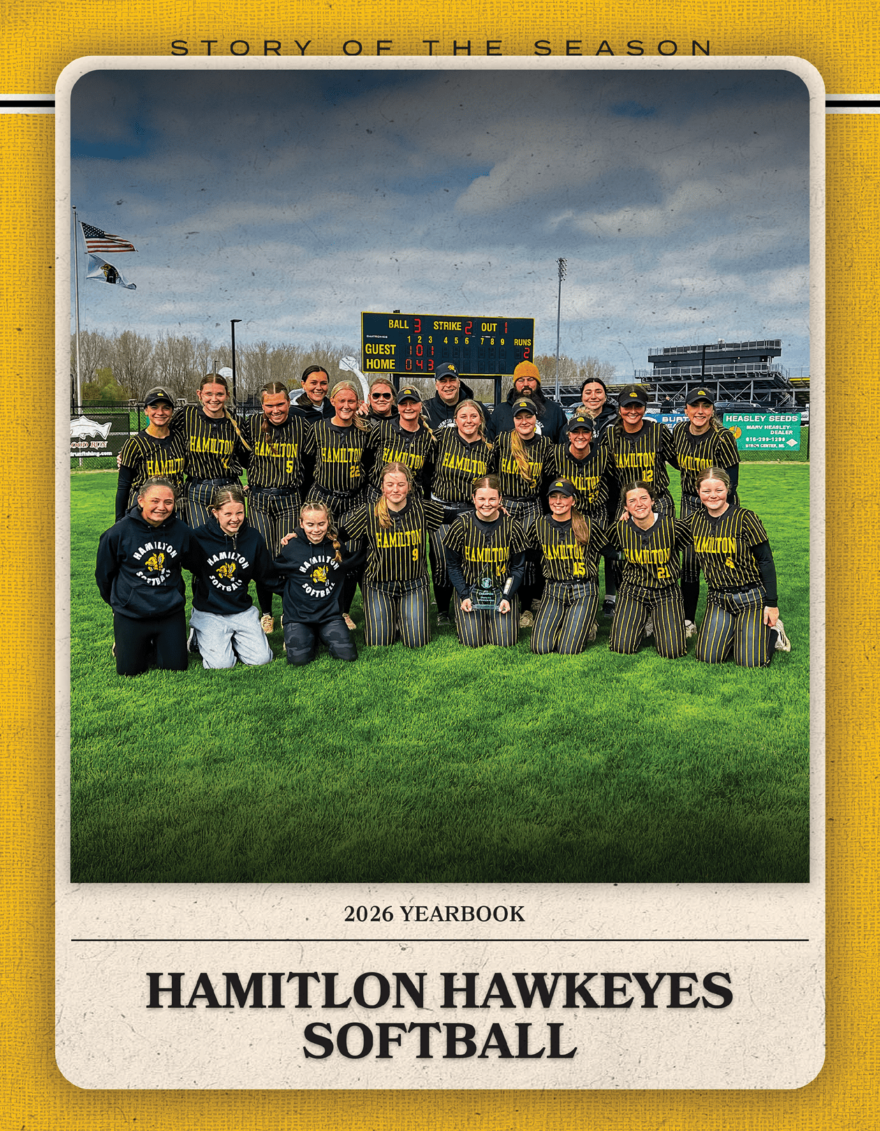 A group of people posing for a photo. Description generated by AI