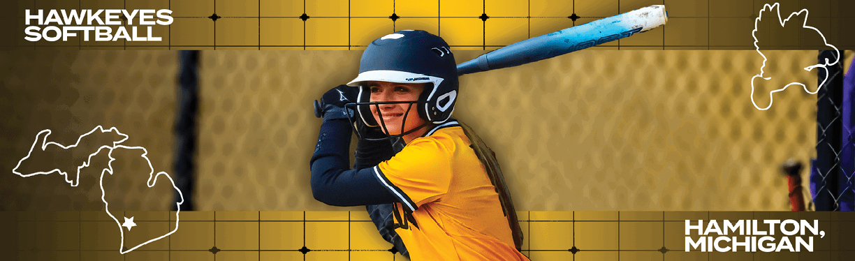 A woman wearing a yellow shirt and black helmet is swinging a bat. Description generated by AI