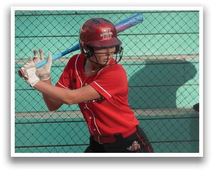 A baseball player is swinging a bat. Description generated by AI