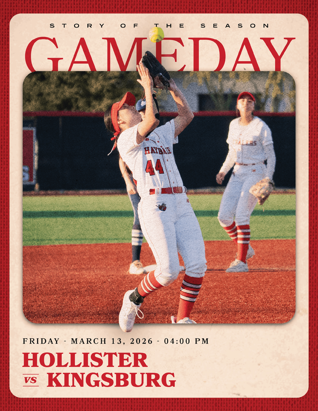 A female baseball player catching a ball. AI generated content