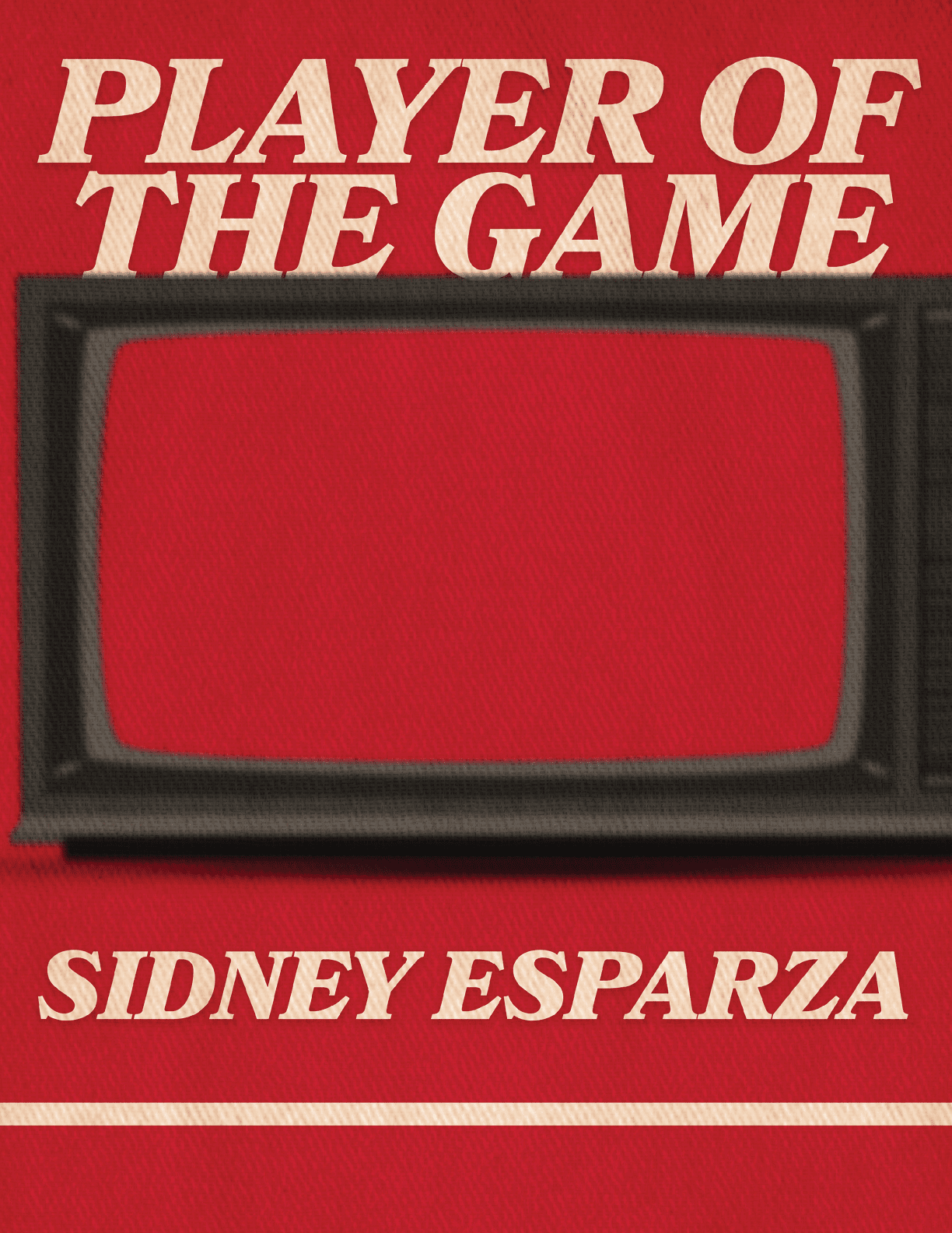 A red television screen with the words “Player of the Game" written on it. AI generated content