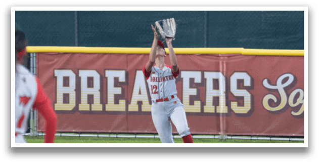Three girls playing softball on a field. AI generated content