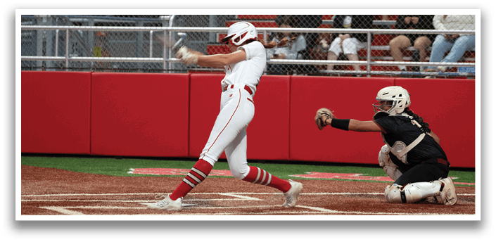 A baseball player is swinging a bat at a ball during a game. AI generated content